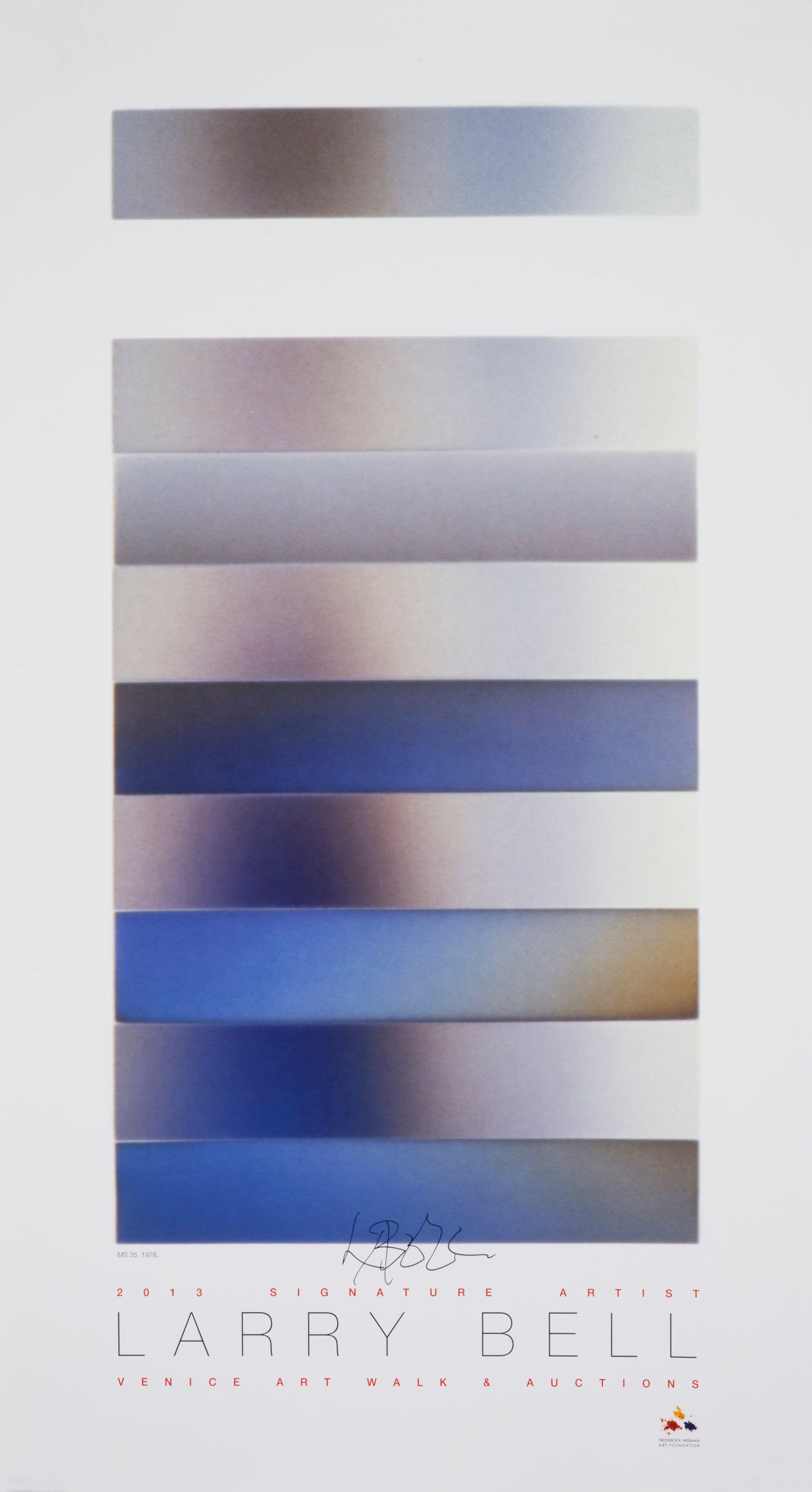 Larry Bell, Venice Family Clinic Art Walk + Auction, 2013