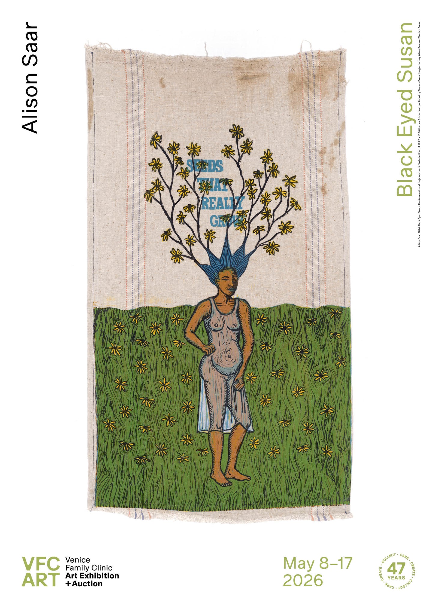 Alison Saar, Signature Artist Poster, Venice Family Clinic Art Exhibition + Auction, 2026