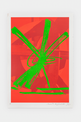 Mark di Suvero, Future Shadow A (Red) 13/15, 2001 (Framed)